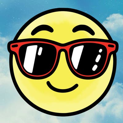 emoji with sunglasses