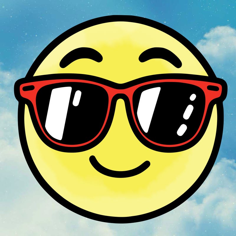 emoji with sunglasses