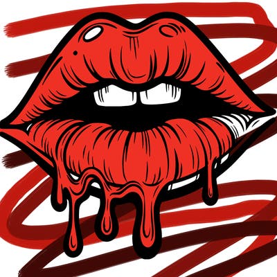lips that look realistic and drip
