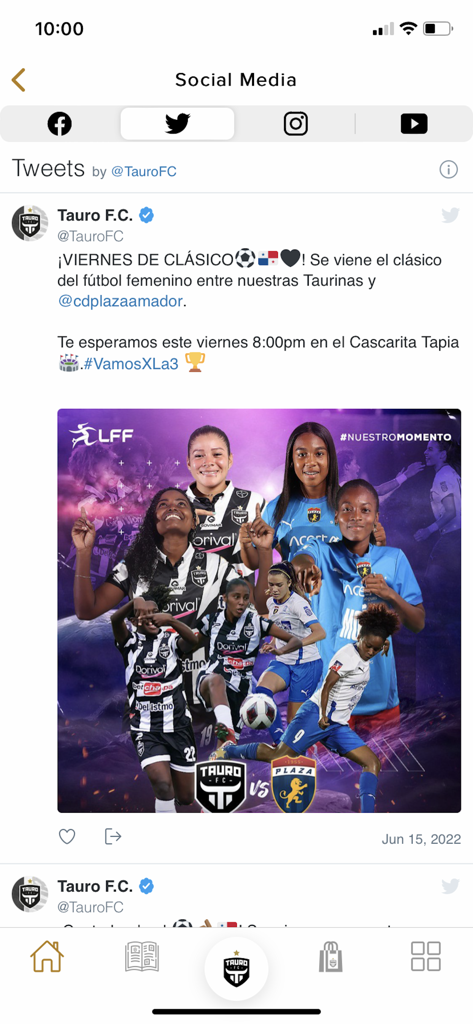 Tauro F.C. - Official social media updates for Tauro FC including match announcements