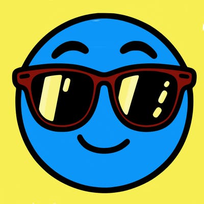 emoji with sunglasses