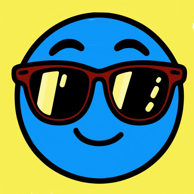 emoji with sunglasses