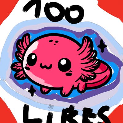 cute easy baby axolotl