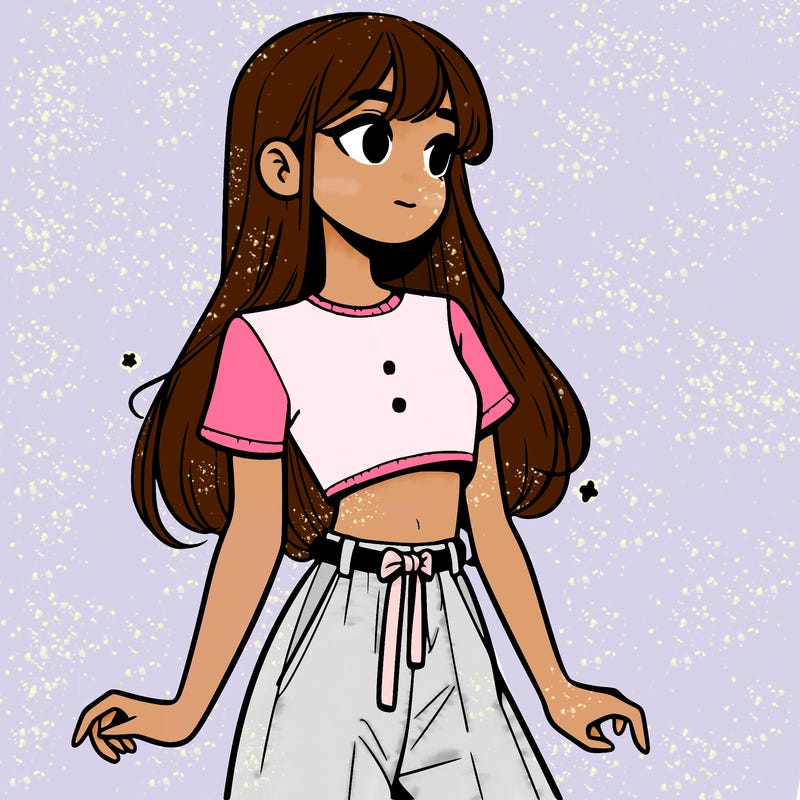 girl in a cute crop top