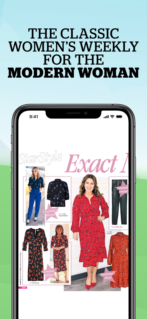 Bella Magazine - Bella Magazine app displaying celebrity fashion and star style trends on a smartphone.