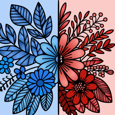 flowers split