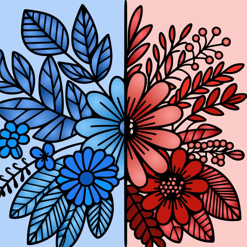 flowers split