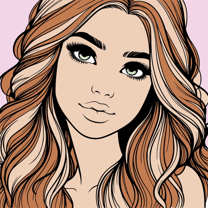 beautiful realistic girl