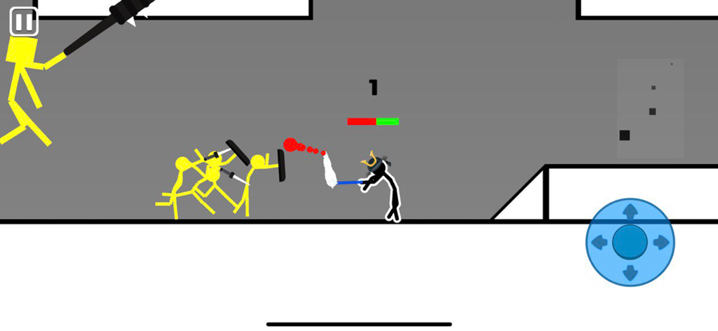 Supreme Duelist 2021 - Stickman characters fighting with weapons in a physics-based arena from the game Supreme Duelist 2021