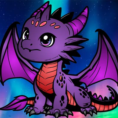 fierce baby night dragon