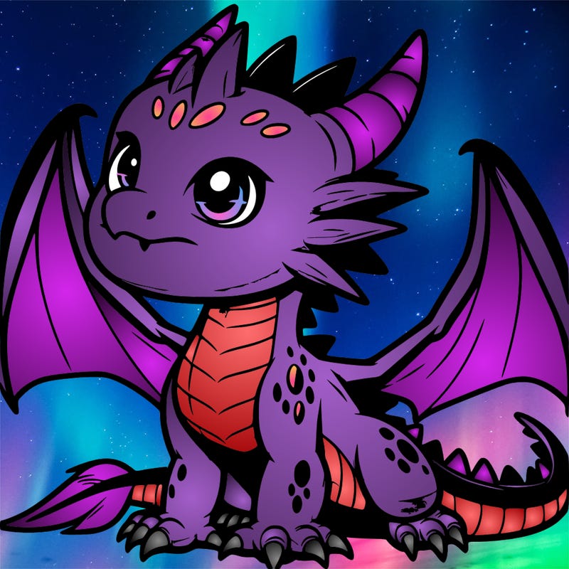 fierce baby night dragon