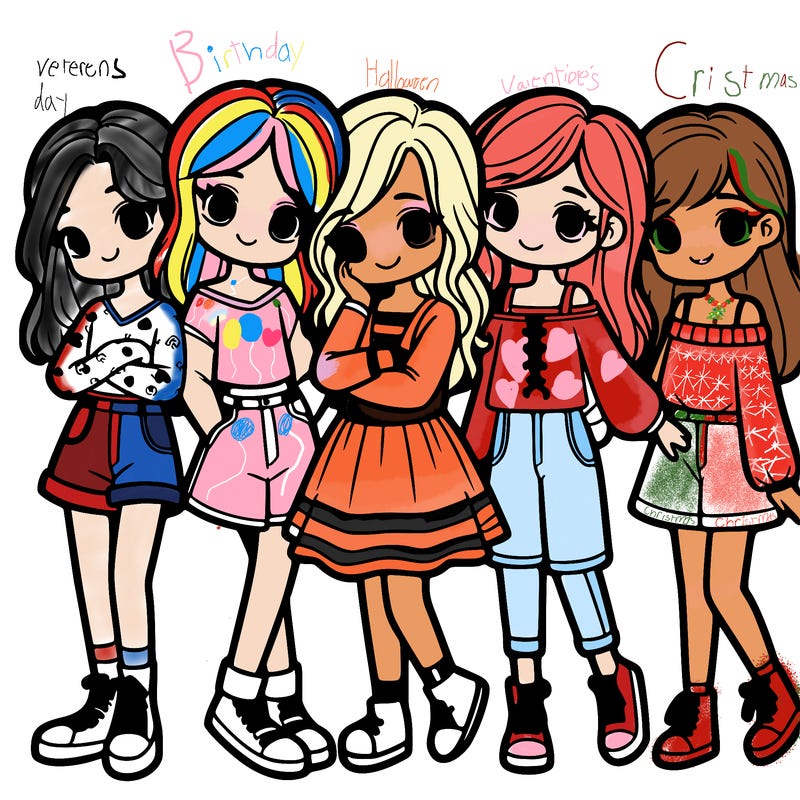 5 girls