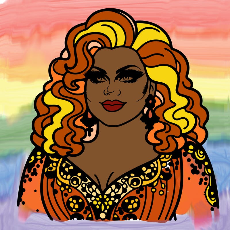 realistic plus size drag queen