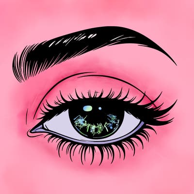 eye closed realistic