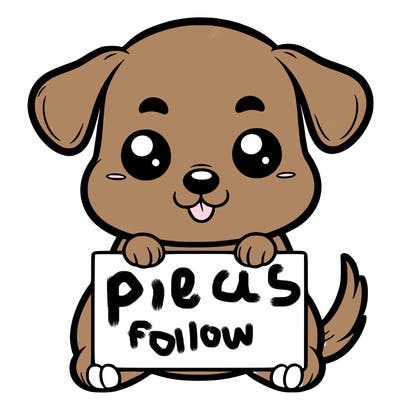 cute doggy holding white sign