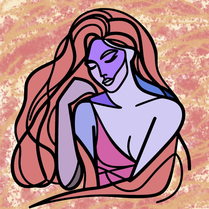 abstracted woman