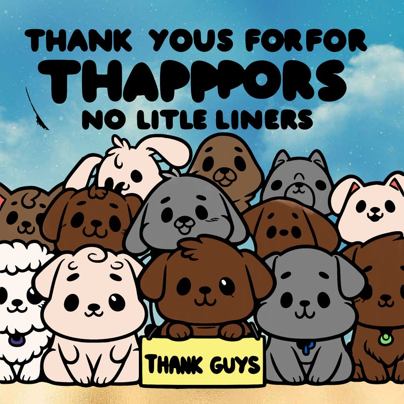 thank you guys for all your support dog