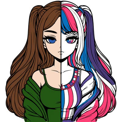 realistic girl split