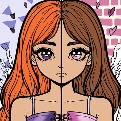 realistic girl split