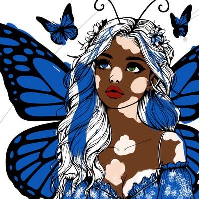 butterfly fairy realistic girl