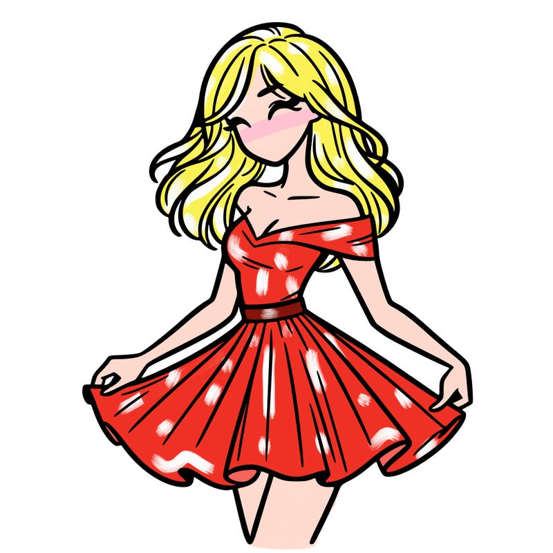 woman in skirt
