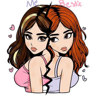 realistic girl split