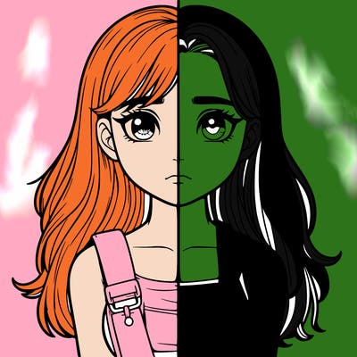 realistic girl split