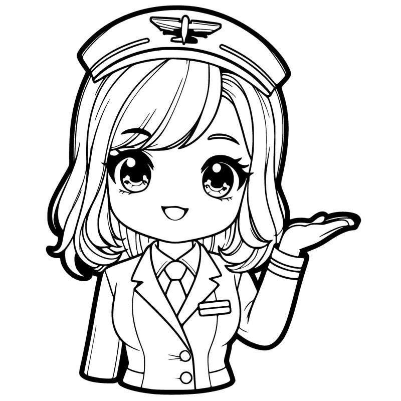 realistic flight attendant