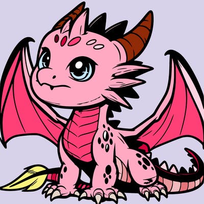 fierce baby night dragon