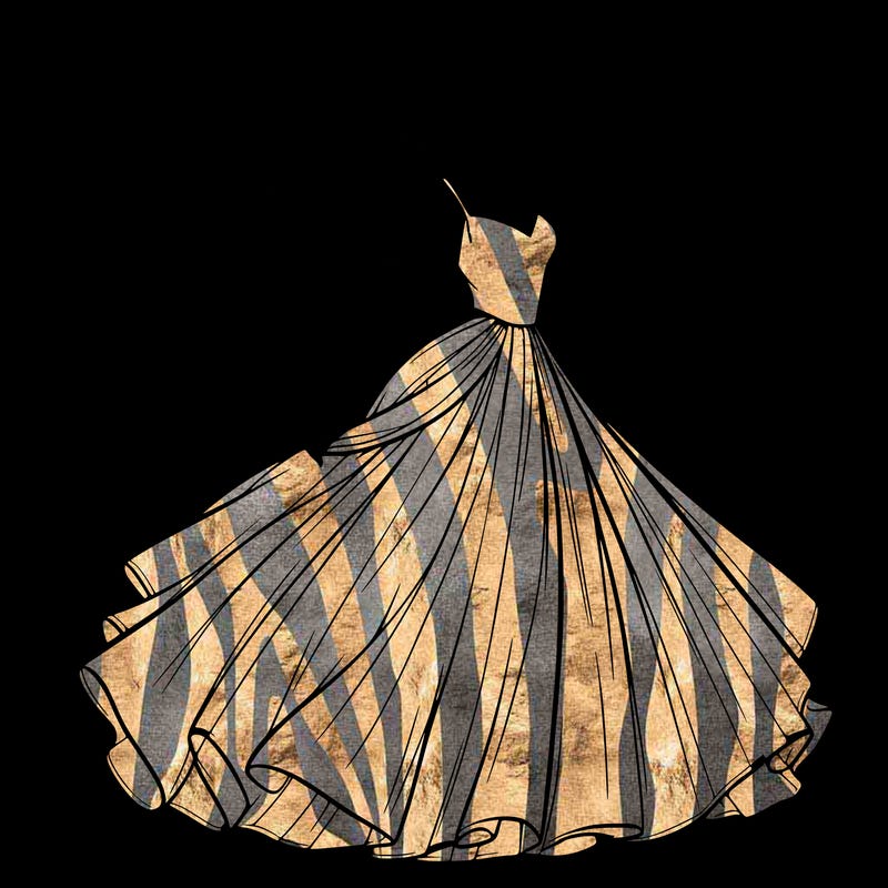 realistic woman with dress flowing in the wind