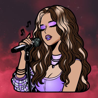 realistic female singer