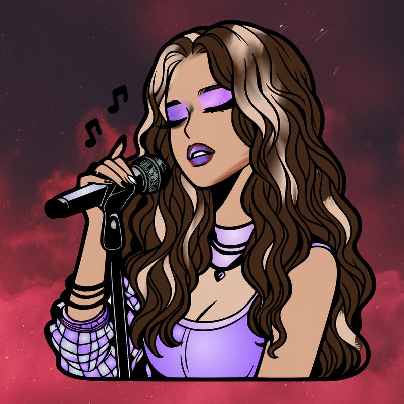 realistic female singer