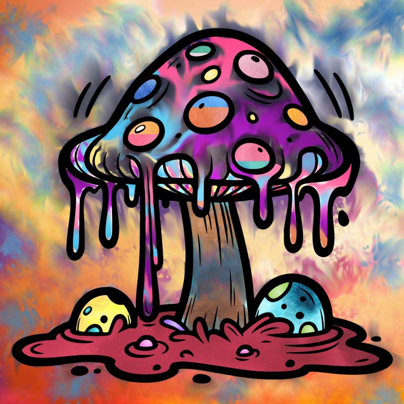 melting mushrooms