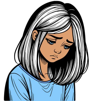 realistic sad girl