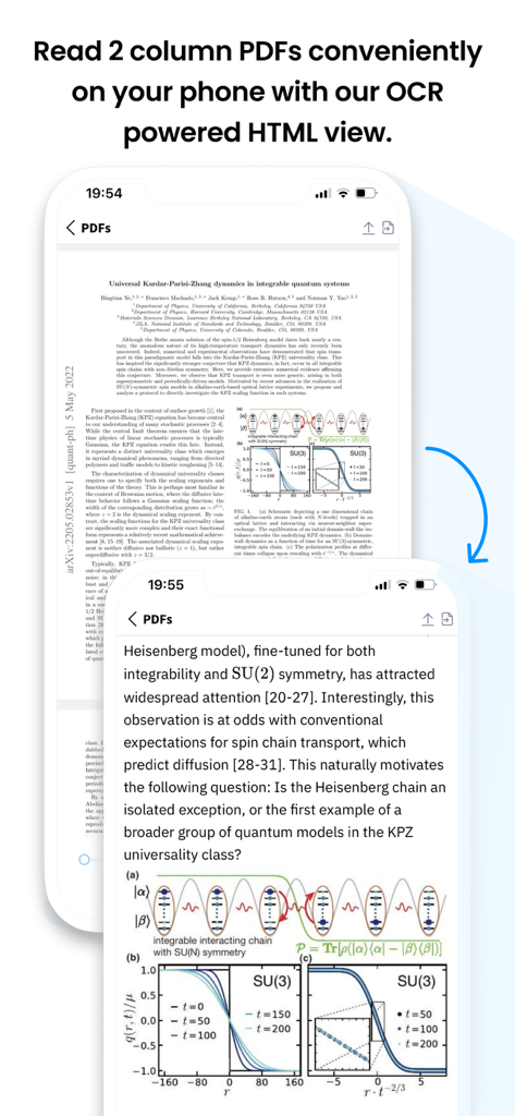 Scientific paper PDF converted to mobile friendly HTML view using Mathpix OCR
