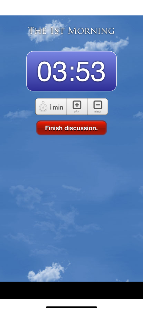 Werewolf Special Package - A countdown timer for the first morning discussion phase in the Werewolf Special Package app