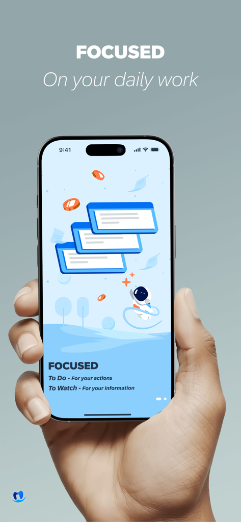 SAP for Me - Una mano sosteniendo un iPhone que muestra la pantalla de incorporación de la aplicación SAP for Me, centrándose en las tareas diarias.
