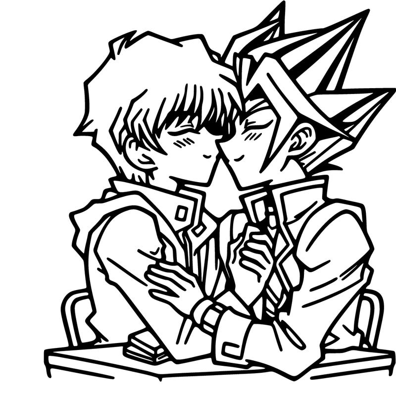 yugi kiss yami yu-gi-oh
