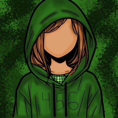 faceless girl in hoodie