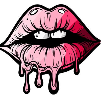 lips that look realistic and drip