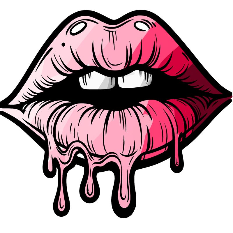 lips that look realistic and drip