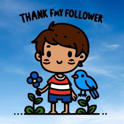 thanks for my first folower