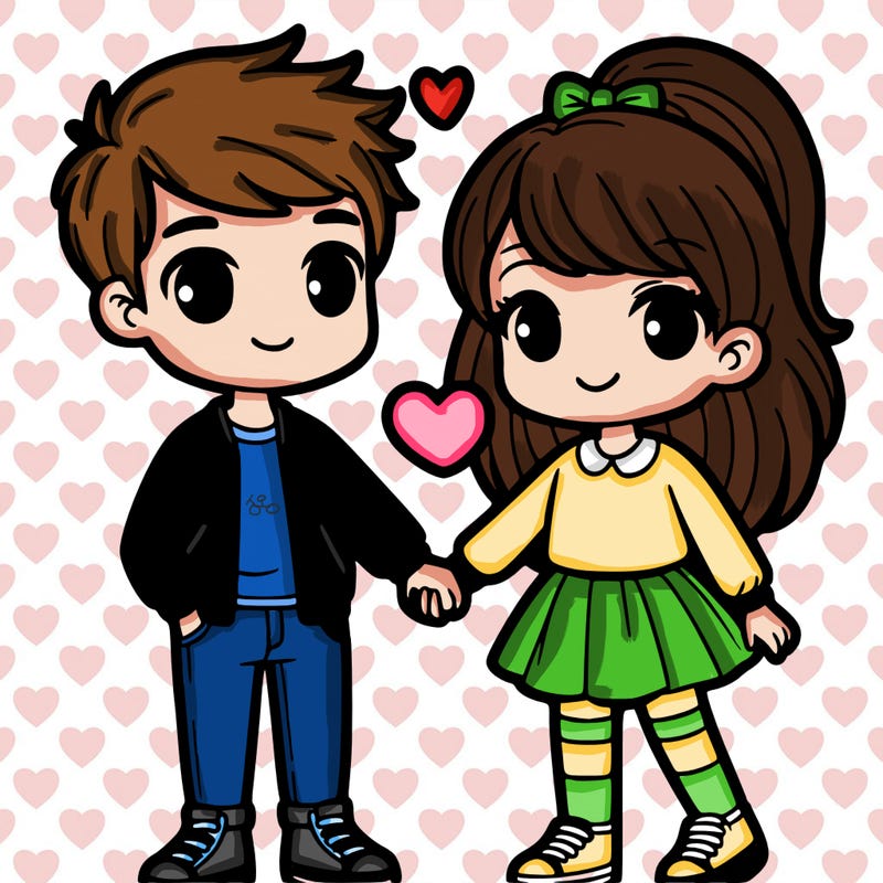 a boy and a girl that were in love