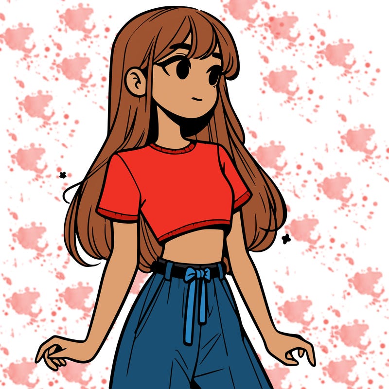 girl in a cute crop top