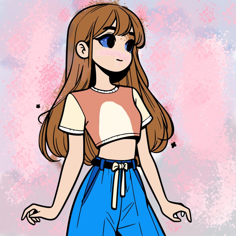 girl in a cute crop top