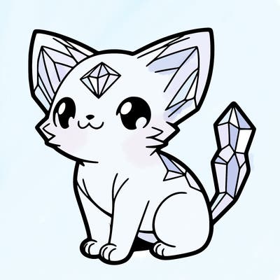 crystal kitten
