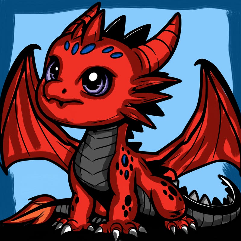 fierce baby night dragon