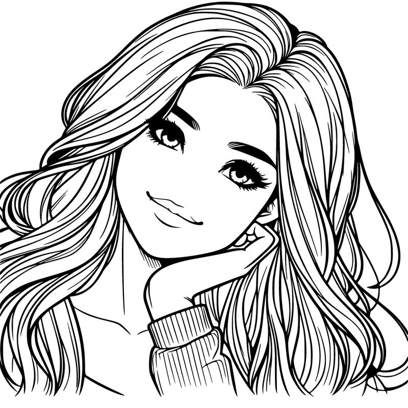 realistic pretty girl