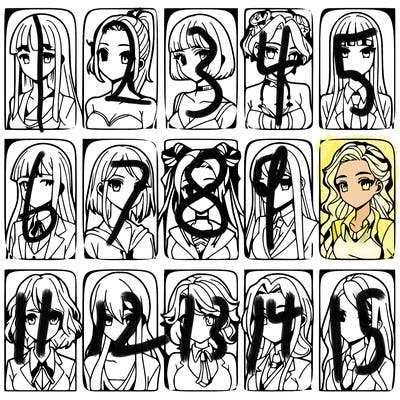 girls that look diffrent anime