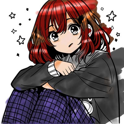 beautiful anime girl wearing pajamas